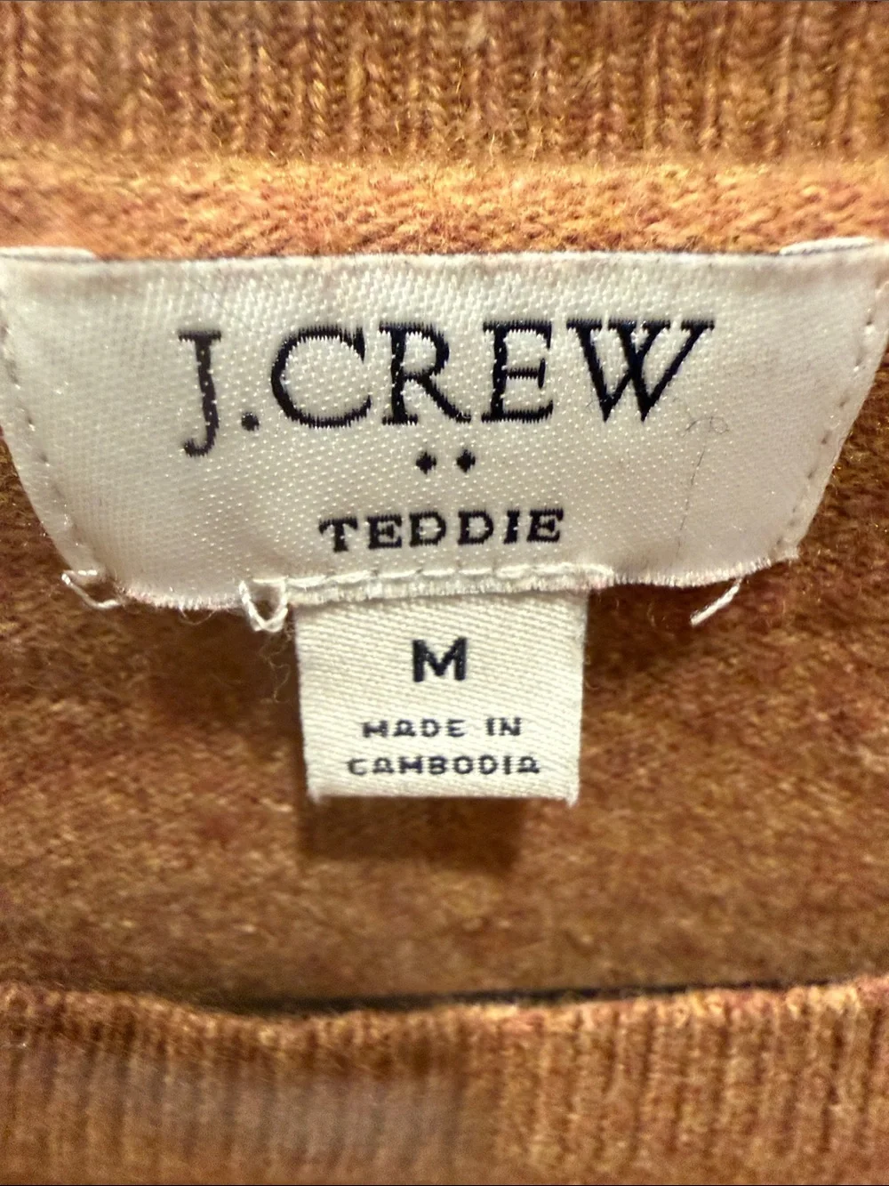 J. Crew Women's Scoopneck Sweater in Warm Rusty Brown
